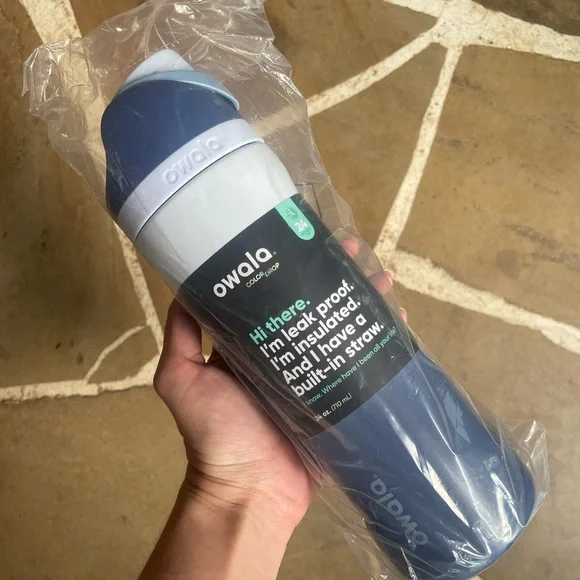 Owala Color Drop Riptide(ブルーのグラデーションカラー) Owala Color Drop Riptide 24oz Insulated Stainless Steel